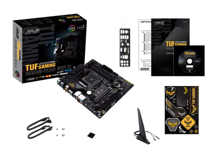 Tarjeta Madre ASUS TUF GAMING B550M-PLUS II (WiFi) | AM4 | Micro-ATX | DDR4 | WiFi 6