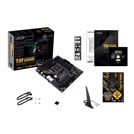 Tarjeta Madre ASUS TUF GAMING B550M-PLUS II (WiFi) | AM4 | Micro-ATX | DDR4 | WiFi 6