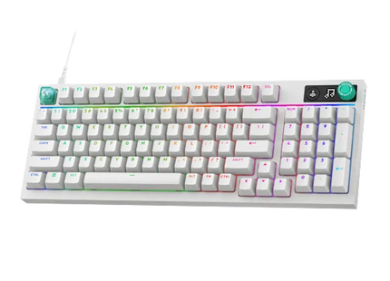 Logitech Teclado mecánico RGB alámbrico en inglés blanco, G316 X 98 920-014226