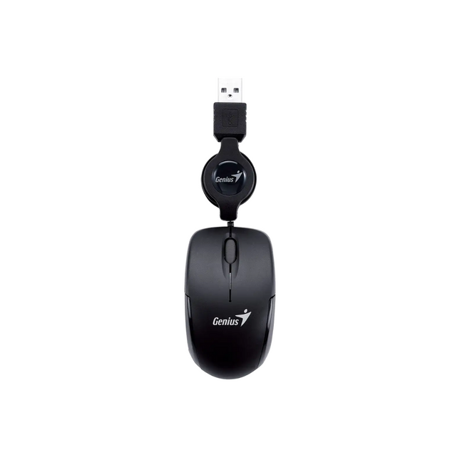 Mouse Genius RS2 Micro Traveler V2 | Alámbrico | Compacto | USB | 1000 DPI