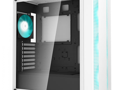 Case Gaming DeepCool CC560 WM V2 | Media Torre | Vidrio Templado Lateral | 4 Ventiladores LED Blanco