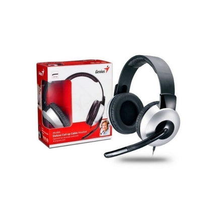 Headset Genius HS-05A | Alámbrico 3.5mm | Micrófono Integrado | Diseño Liviano | Negro