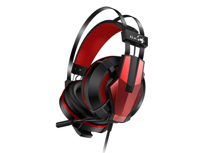 Headset Gaming Genius HS-G710V | 7.1 Surround | Vibración | USB | Micrófono con Cancelación de Ruido | Negro/Rojo