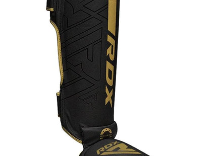 RDX Espinilleras MMA con Empeine Negro/Dorado, F6 Kara
