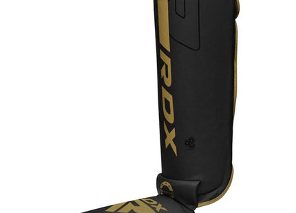 RDX Espinilleras MMA con Empeine Negro/Dorado, F6 Kara