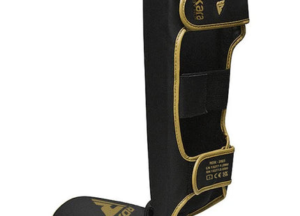 RDX Espinilleras MMA con Empeine Negro/Dorado, F6 Kara