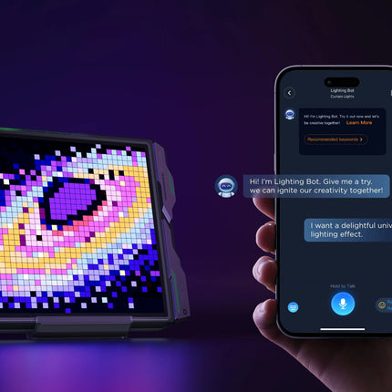 Govee Gaming Pixel Light H8630A81 | RGBIC LED Panel 32×32 píxeles | Wi‑Fi | 4K entrada | Altavoz 8‑bit