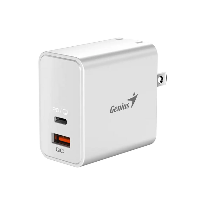 Cargador de Pared Genius RS2 PD-65AC | 65W | USB-C | Carga Rápida | Blanco