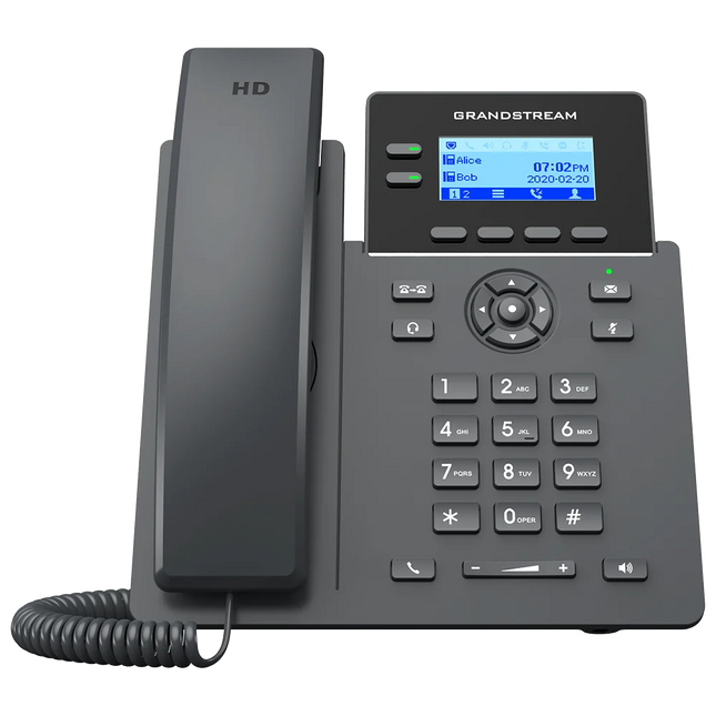 Grandstream GRP2602G Teléfono IP de 2 Líneas y 4 Cuentas SIP con Gigabit Ethernet y PoE
