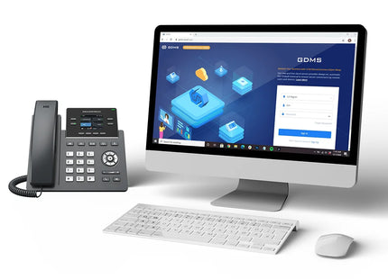 Grandstream GRP2612P Teléfono IP de 4 Líneas, 4 Cuentas SIP, PoE y Pantalla Color de 2.4"