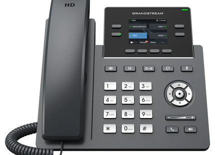 Grandstream GRP2612P Teléfono IP de 4 Líneas, 4 Cuentas SIP, PoE y Pantalla Color de 2.4"