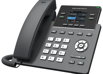 Grandstream GRP2612P Teléfono IP de 4 Líneas, 4 Cuentas SIP, PoE y Pantalla Color de 2.4"