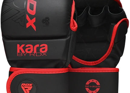 RDX Guantes MMA Sparring 7 oz Negro/Rojo, F6 Kara