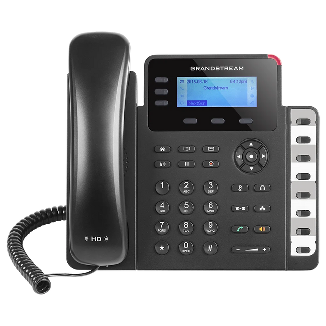 Grandstream GXP1630 Teléfono IP Gigabit PoE de 3 Líneas, 3 Cuentas SIP y Pantalla LCD de 2.98"