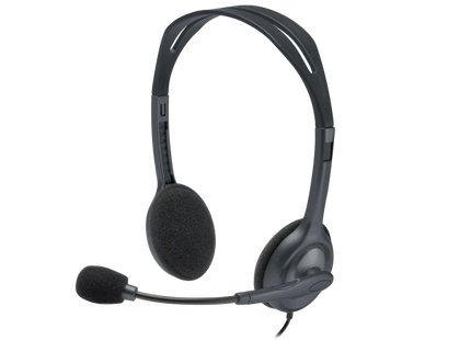 Headset Logitech H111 vista posterior mostrando diadema ajustable