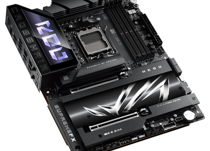 Tarjeta Madre ASUS ROG CROSSHAIR X870E HERO | AM5 | DDR5 | ATX | PCIe 5.0 | Wi-Fi 6E | 10Gb Ethernet | Aura Sync RGB