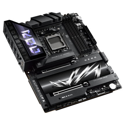 Tarjeta Madre ASUS ROG CROSSHAIR X870E HERO | AM5 | DDR5 | ATX | PCIe 5.0 | Wi-Fi 6E | 10Gb Ethernet | Aura Sync RGB