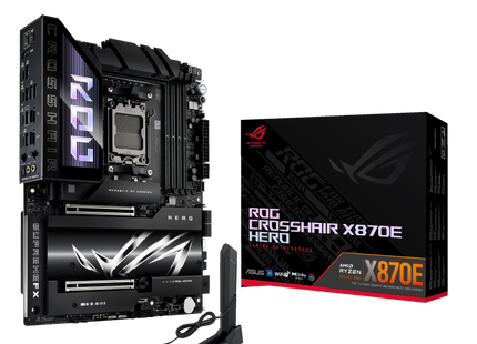 Tarjeta Madre ASUS ROG CROSSHAIR X870E HERO | AM5 | DDR5 | ATX | PCIe 5.0 | Wi-Fi 6E | 10Gb Ethernet | Aura Sync RGB