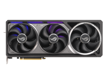ASUS ROG Astral RTX 5080 - vista frontal con iluminación ARGB