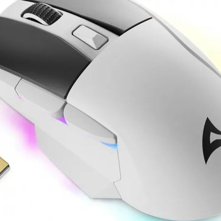 Mouse Gaming Sharkoon SKILLER SGM50W | Inalámbrico 2.4 GHz | Sensor ATG4090 6400 DPI | RGB | 6 Botones | Dock de Carga