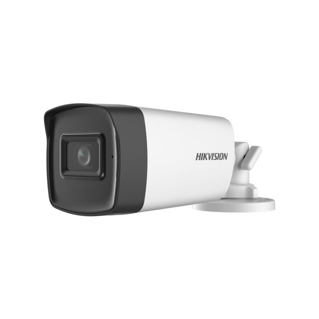 Cámara de Seguridad Analógica Hikvision DS-2CE17H0T-IT3FS | 5MP | Bullet | IP67 | Micrófono Integrado | 2.8mm | Exterior
