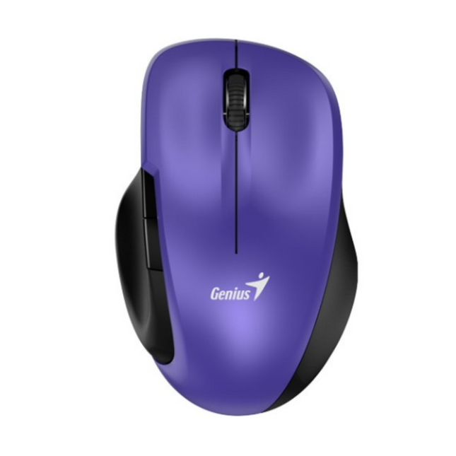 Mouse inalámbrico Genius Ergo 8200S vista frontal con receptor USB
