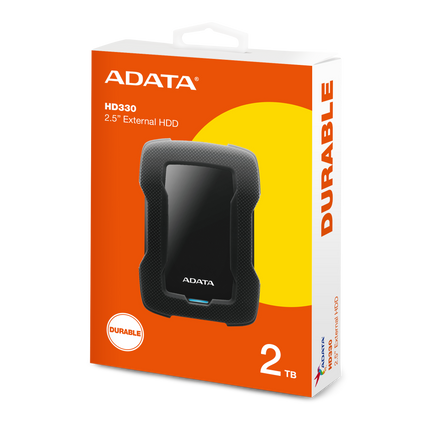 HD Externo ADATA AHD330 | 2TB | 2.5” | USB 3.1 | Negro | AHD330-2TU31-CBK