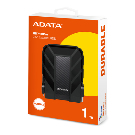 Disco Duro Externo ADATA HD710 Pro | 1TB | USB 3.2 | Resistente | Negro
