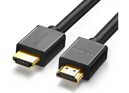 Cable HDMI 4K UGREEN HD104 negro de 1 metro vista completa con conectores