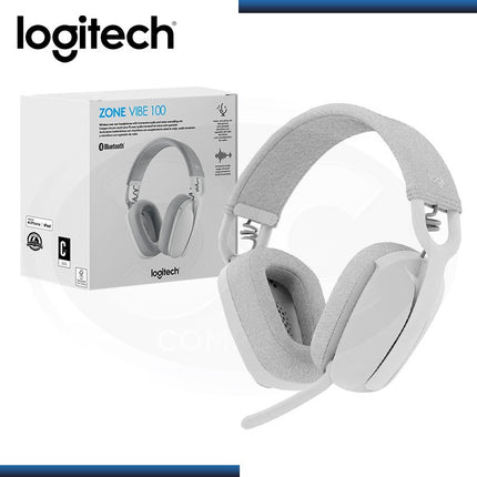 Headset Logitech Zone Vibe 100 | Inalámbrico Bluetooth | Micrófono con cancelación de ruido