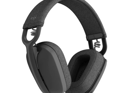 Headset Logitech Zone Vibe 100 grafito vista frontal con micrófono