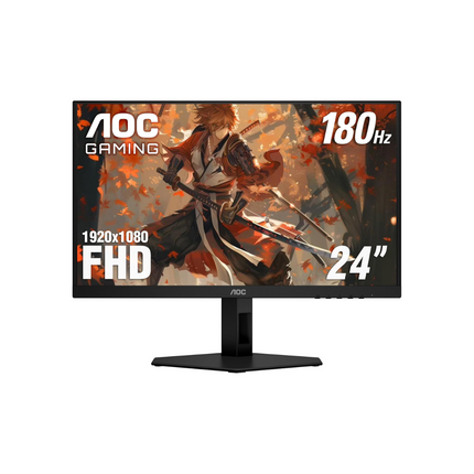 Monitor Gaming AOC 24G4E | 23.8” | FHD 1920x1080 | 180Hz | 0.1ms | IPS | DP | HDMI | VGA