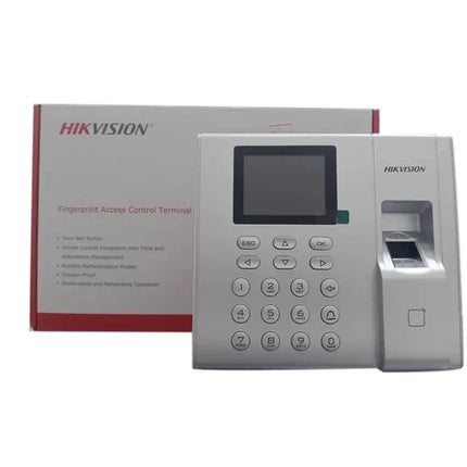 Control de Acceso Hikvision DS-K1T8003EF | Terminal de Acceso por Huella Digital con Pantalla LCD de 2.4 Pulgadas | EM Incorporado