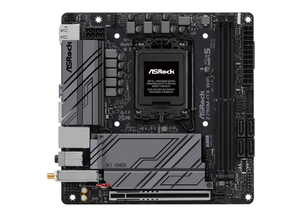 Tarjeta Madre ASRock Z790M-ITX WiFi DDR5 | Mini ITX | LGA 1700 | DDR5 hasta 7200+ MHz | WiFi 6E