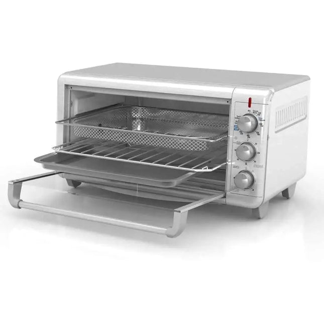 Horno Tostador Black+Decker TO4130‑1SDLA | 30 L (4 rebanadas) | 1150 W | 5 Funciones | Convección Natural Eventoast™ | Inox