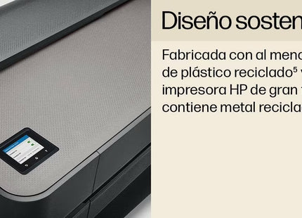 Cortadora horizontal automática y bandeja de salida HP DesignJet T650 en funcionamiento