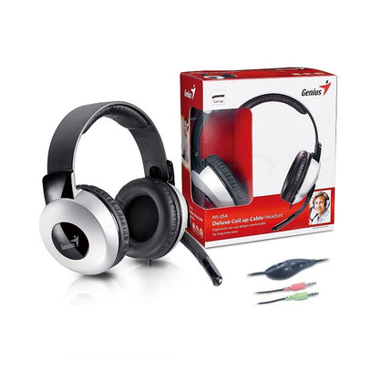 Headset Genius HS-05A | Alámbrico 3.5mm | Micrófono Integrado | Diseño Liviano | Negro