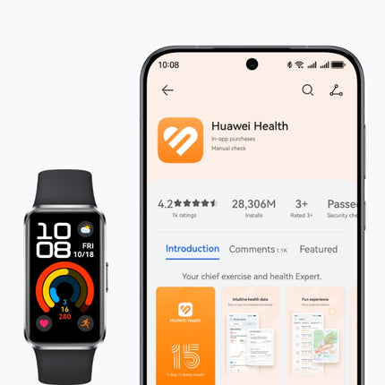 Pulsera Inteligente Huawei Band 10 | 1.47” AMOLED | Monitoreo Salud | Batería Larga Duración