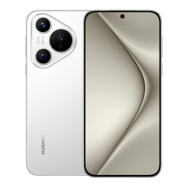 Huawei P70 blanco vista frontal pantalla encendida 12GB RAM 256GB