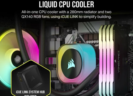 Tubos flexibles Corsair H115i RGB sistema cerrado