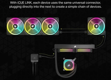 Bomba Corsair H115i RGB diseño baja vibración silencioso