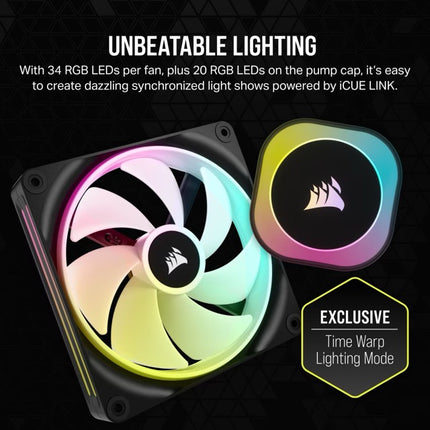 Enfriamiento Líquido Corsair H115i RGB AIO 280mm | RGB | 280mm | CW-9061002-WW