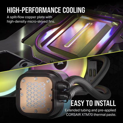 Enfriamiento Líquido Corsair H115i RGB AIO 280mm | RGB | 280mm | CW-9061002-WW