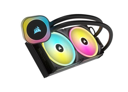 Radiador 280mm Corsair H115i con ventiladores RGB iluminados