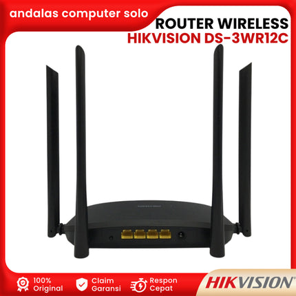 Router Inalámbrico Hikvision DS-3WR12C | 5GHz AC1200 | Doble Banda