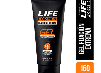 Gel Fijación Fuerte Life for Men Placent Life | 150ml | Estilo duradero para todo tipo de cabello