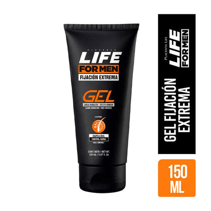 Gel Fijación Fuerte Life for Men Placent Life | 150ml | Estilo duradero para todo tipo de cabello