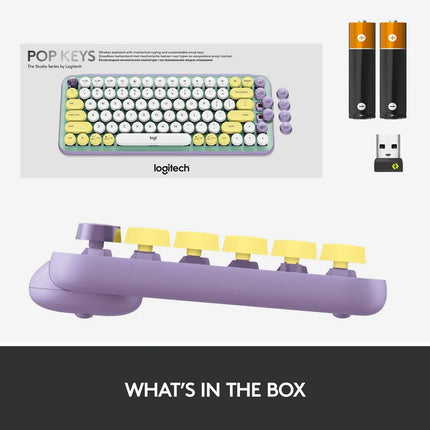 Teclado Logitech Pop Keys | 65% Mecánico | Inalámbrico | Bluetooth | Español