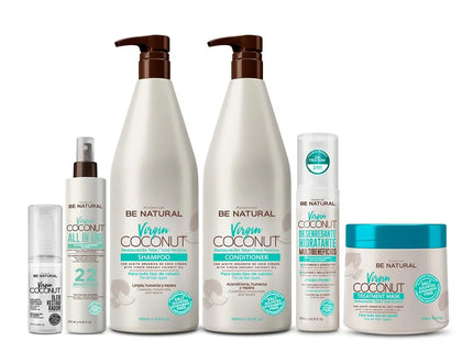 Shampoo Virgin Coconut Placent Life | 1000ml | Nutrición profunda y reparación intensiva para cabello seco y maltratado