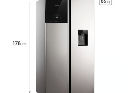 Frigidaire refrigerador side by side 19 pies  Inverter con dispensador FRS19F3N5BI
